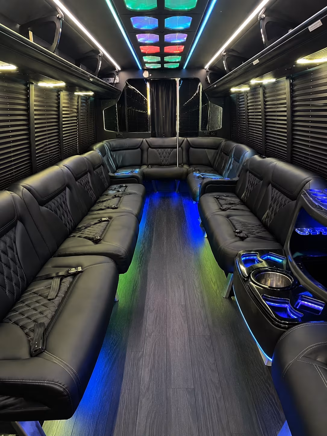 fargo 20 passenger party bus interior