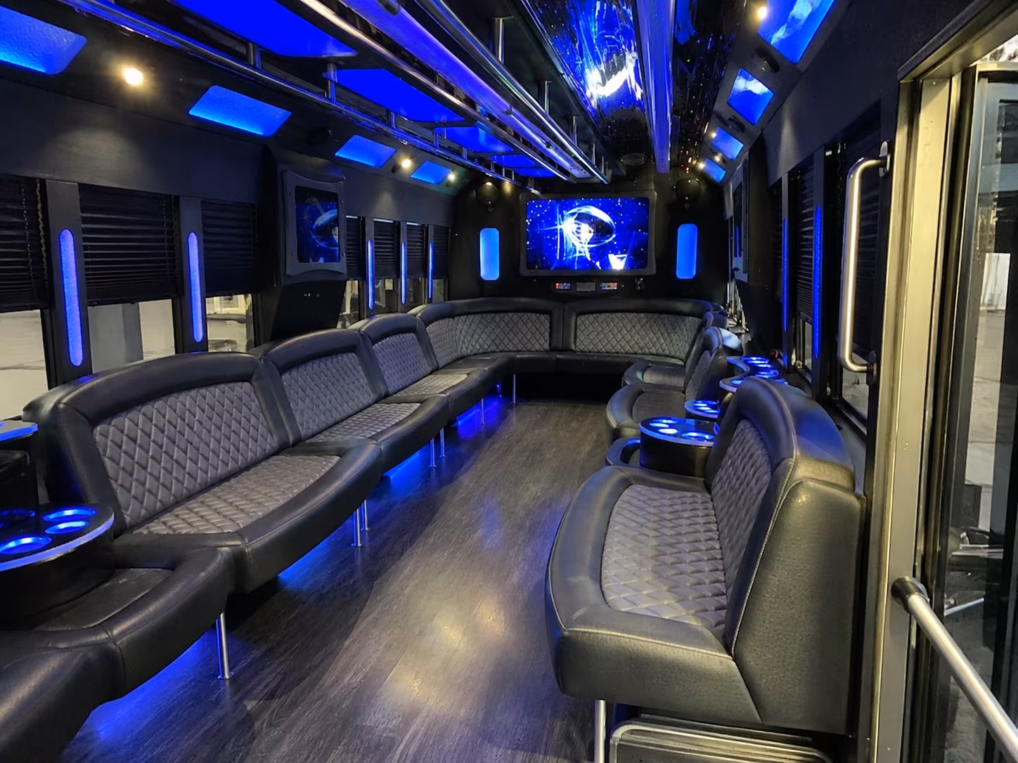 fargo 28 passenger party bus interior