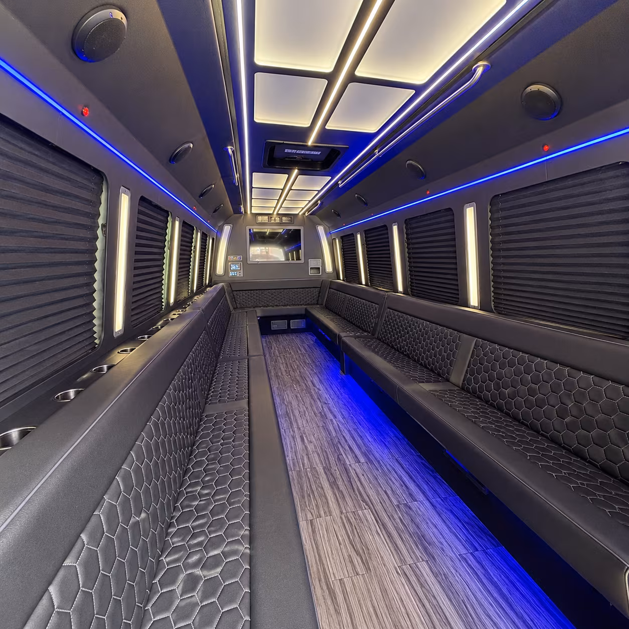 fargo 30 passenger party bus interior